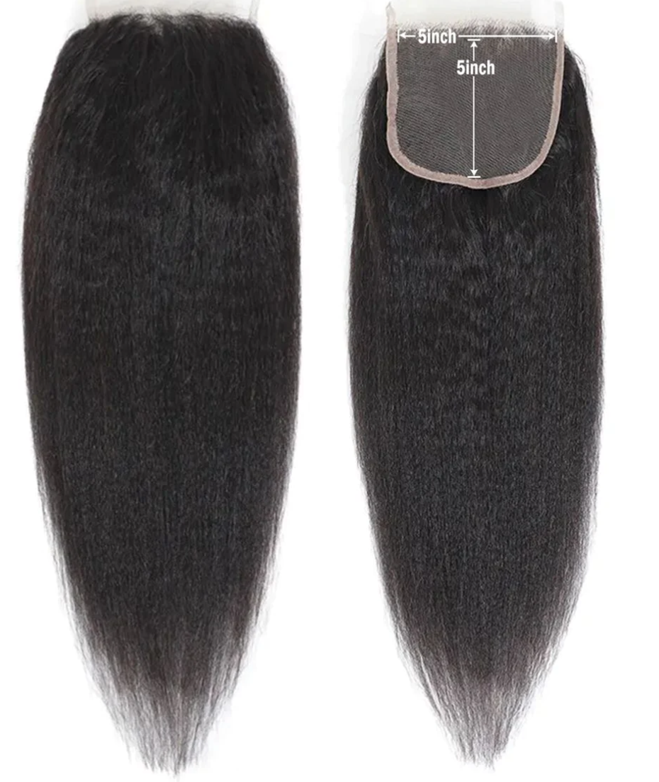 VIRGIN KINKY STRAIGHT CLOSURE 5X5