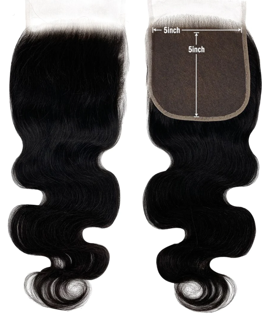 VIRGIN BODY WAVE CLOSURE 5X5